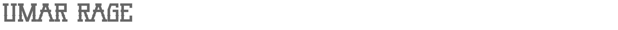Umar Umar Rage.ttf font preview